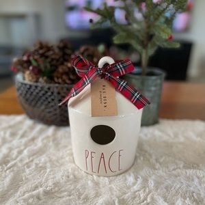 RAE DUNN “PEACE” Tabletop Birdhouse Décor